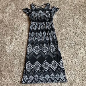 Black & White Diamond Designed Dress